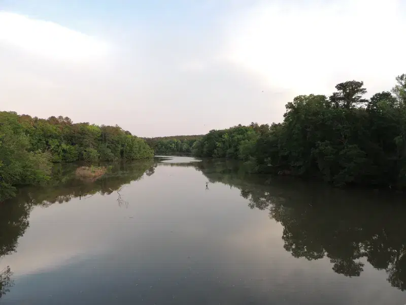 The Catawba River near Great Falls, South Carolina