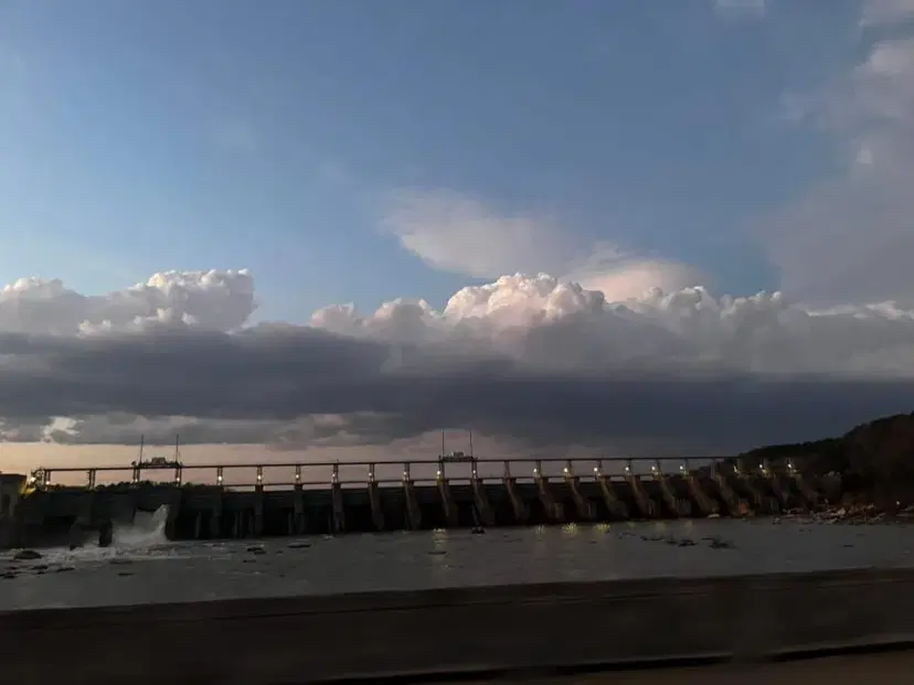 Great Falls Dam at Dusk