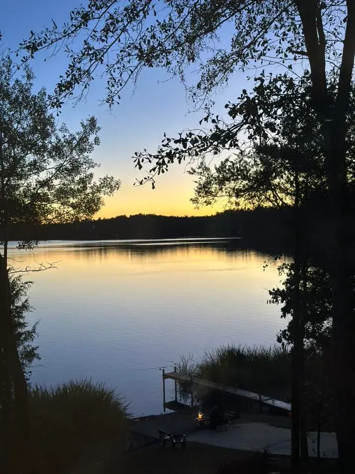 Sunset Over the Lake