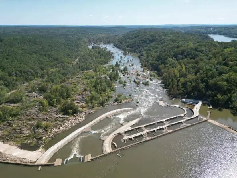 Great Falls Dam and River